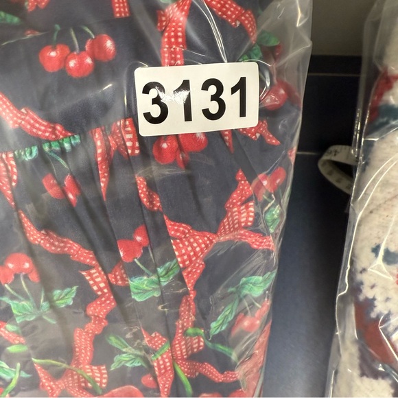 Damson Madder Kelia Cherry Sleeveless Midi Dress - Picture 7 of 7